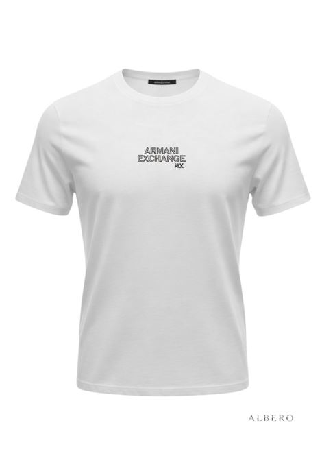 T-SHIRT CON LOGO AX ARMANI EXCHANGE | T-shirt | XM001784AF10356U0009OFFWHITE
