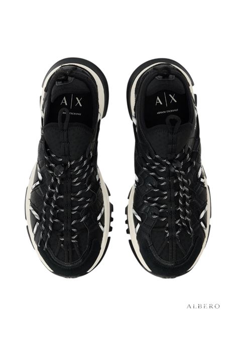 SNEAKERS CON STRINGHE AX ARMANI EXCHANGE | Sneakers | XM002196AF21423UC001BLACK