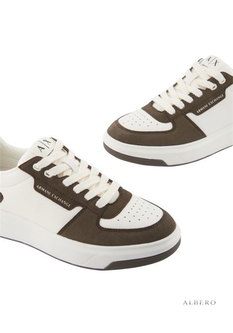 SNEAKERS IN PELLE E SUEDE AX ARMANI EXCHANGE | Sneakers | XM002204AF21442MZ441MUSKOFFWHITE