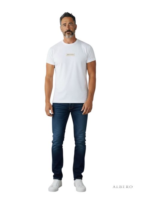 T-SHIRT CON LOGO AX ARMANI EXCHANGE | T-shirt | XM002471AF10356U1074CREAM