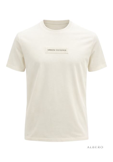 T-SHIRT CON LOGO AX ARMANI EXCHANGE | T-shirt | XM002471AF10356U1074CREAM