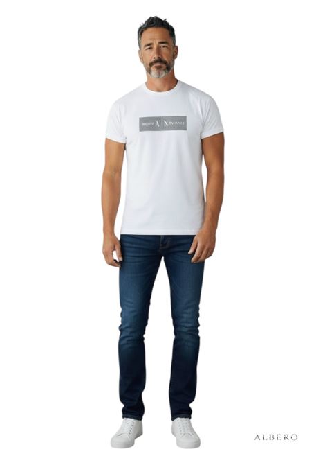 T-SHIRT CON LOGO AX ARMANI EXCHANGE | T-shirt | XM002472AF10356U1074CREAM