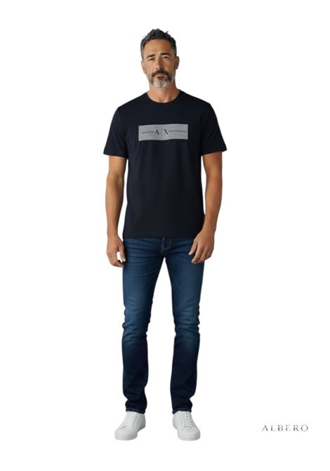 T-SHIRT CON LOGO AX ARMANI EXCHANGE | T-shirt | XM002472AF10356U1074CREAM