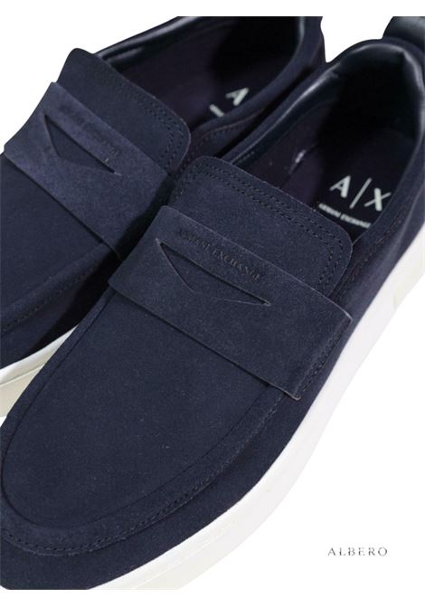 MOCASSINO IN SUEDE AX ARMANI EXCHANGE | Mocassino | XM002632AF19687ZB004DEEPNAVY