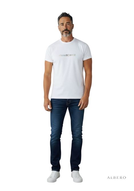T-SHIRT CON LOGO AX ARMANI EXCHANGE | T-shirt | XM002785AF10358U0009OFFWHITE