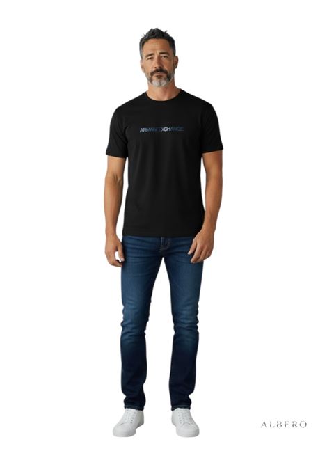 T-SHIRT CON LOGO AX ARMANI EXCHANGE | T-shirt | XM002785AF10358UB101DEEPNAVY