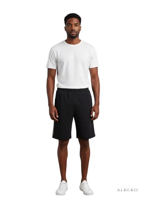 BERMUDA CON TAPE LOGO E.A. 7 | Bermuda | 7M001481AF12660UC001BLACK