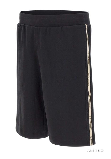 BERMUDA CON TAPE LOGO E.A. 7 | Bermuda | 7M001481AF12660UC001BLACK
