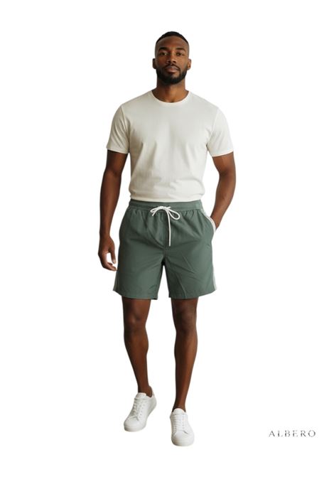 COSTUME CON LOGO E.A. 7 | Boxer mare | 7M001679AF21070M7130CILANTROGREENBAY