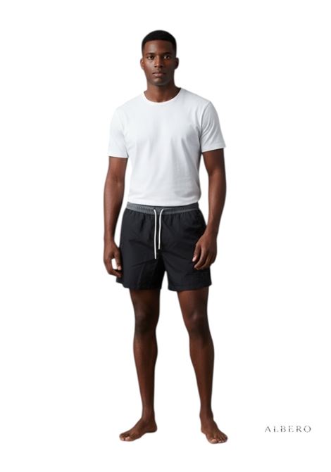 COSTUME CON LOGO E.A. 7 | Boxer mare | 7M001679AF21070MC429BLACKSMOKEDPEARL