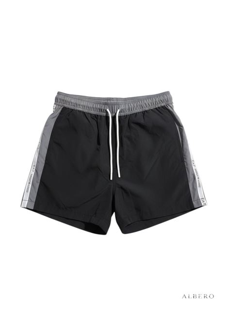 COSTUME CON LOGO E.A. 7 | Boxer mare | 7M001679AF21070MC429BLACKSMOKEDPEARL