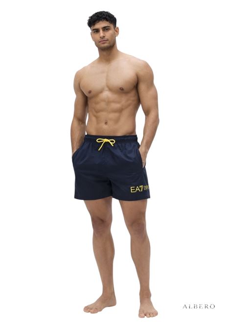 COSTUME CON LOGO E.A. 7 | Boxer mare | 7M002000AF13049MB554ARMANIBLUECYBER