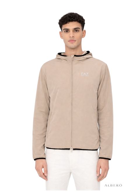 BOMBER CON CAPPUCCIO E.A. 7 | Giubbino | 8NPB22PNGRZU6167ROASTEDCASHEW