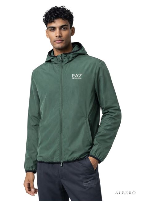 BOMBER CON CAPPUCCIO E.A. 7 | Giubbino | 8NPB22PNGRZU7260CILANTRO