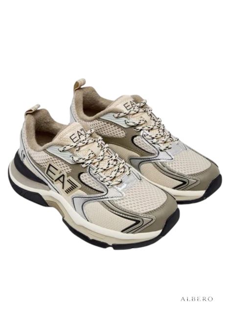SNEAKERS CON LOGO E.A. 7 | Sneakers | X8X249XK446MZ613FOGROASTEDCASHEHEW
