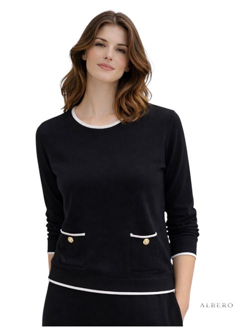 MAGLIA CON BOTTONI JADA SIMON | Maglia | PB76956NERO