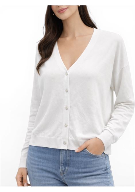 CARDIGAN IN MAGLIA LEGGERA JADA SIMON | Cardigan | PQ76983PANNA