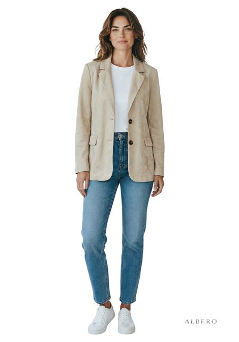 BLAZER IN DAINETTO JADA SIMON | Giacca | S62029BEIGE