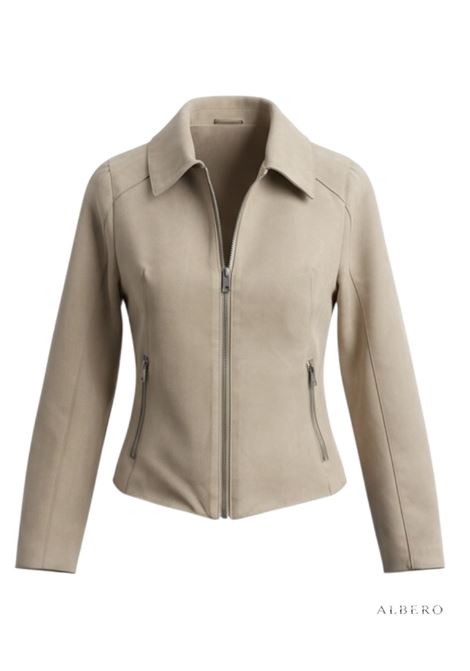 GIUBBINO IN DAINETTO JADA SIMON | Giubbino | S62032BEIGE