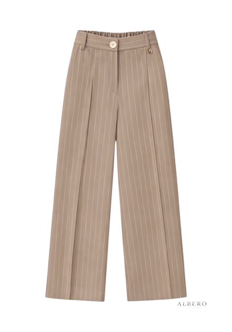 PANTALONE PALAZZO MONDE | Pantalone | VANZRIGATO562677BEIGE