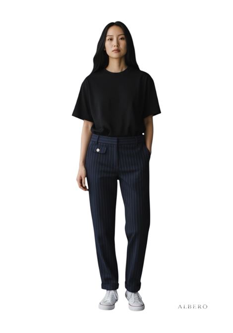 PANTALONE TASCA FILO MONDE | Pantalone | VANZRIGATO630689BLU