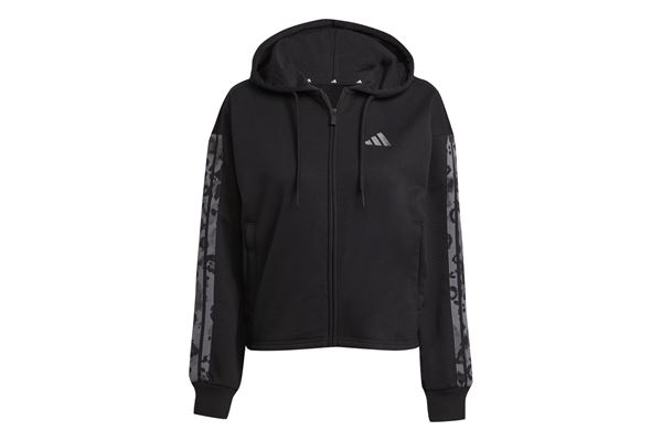 Felpa con cappuccio a 3 strisce in French Terry Adidas donna ADIDAS | Felpe | JM1862-