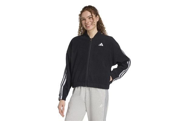 Felpa con zip integrale in pile ad alto spessore Adidas donna ADIDAS | Felpe | JM1891-