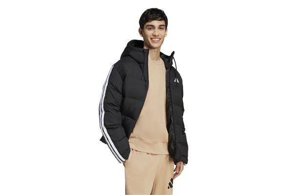 Giacca Piumino con Cappuccio Adidas Essentials Climawarm 3 Strisce ADIDAS | Giubbini | JM4165-