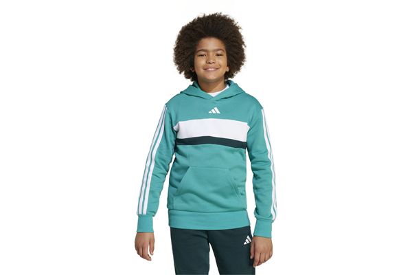 Felpa con cappuccio Adidas Seasonal Essentials Tiberio 3-Stripes Fleece Junior ADIDAS | Felpe | JN2244-