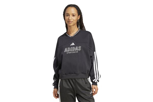 Felpa da donna Adidas Tiro Cut 3 Stripes Fleece ADIDAS | Felpe | JN2673-