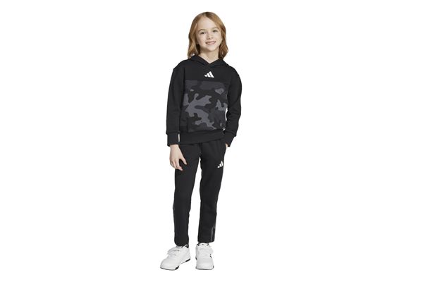 Set Jogger Essenziali Adidas in Pile Camo per Bambini ADIDAS | Tute | JW2475-