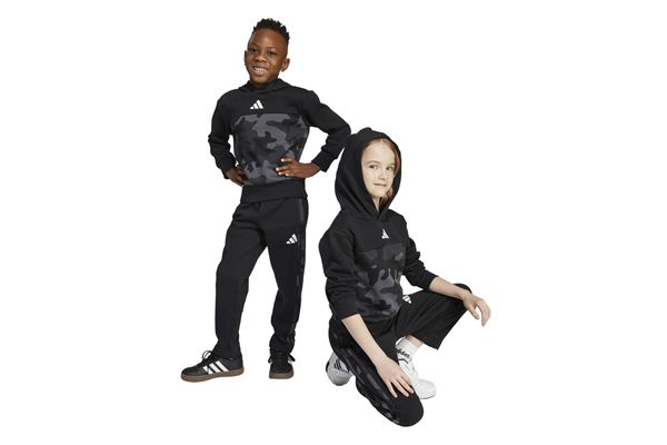 Set Jogger Essenziali Adidas in Pile Camo per Bambini ADIDAS | Tute | JW2475-
