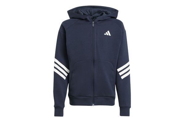 Felpa con cappuccio Adidas Future Icons 3-Stripes Full-Zip Hooded bambini ADIDAS | Felpe | JW7527-