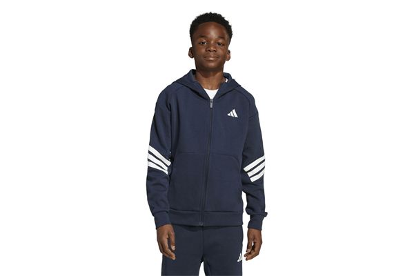 Felpa con cappuccio Adidas Future Icons 3-Stripes Full-Zip Hooded bambini ADIDAS | Felpe | JW7527-