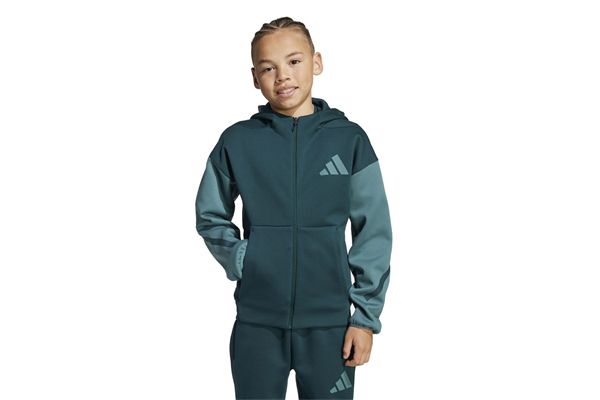 Felpa con cappuccio e zip integrale colorblock Z.N.E. adidas  per bambini ADIDAS | Felpe | JX9929-