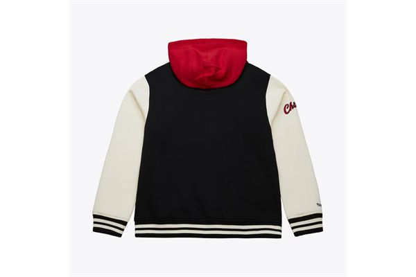 Giubbino con cappuccio Mitchell & Ness Courtside Fleece Full-Snap MITCHELL&NESS | Giubbini | JK11162CBUBLCK