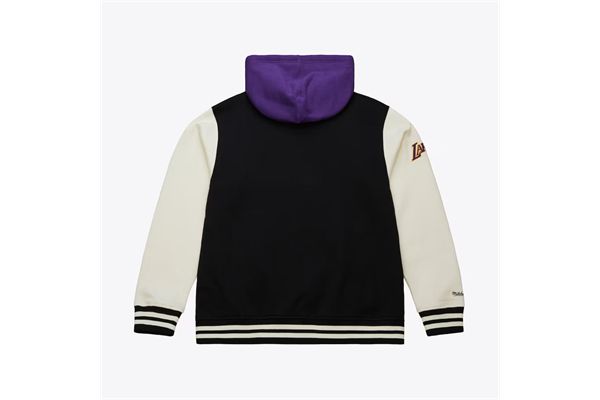 Giubbino con cappuccio Mitchell & Ness Courtside Fleece Full-Snap MITCHELL&NESS | Giubbini | JK11162LALBLCK
