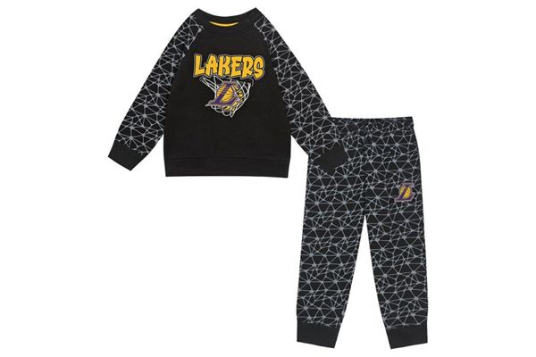 Completo felpa e pantaloni Nothing But Net dei Los Angeles Lakers Outerstuff bambini OUTERSTUFF | Tute | K2T1FJLBLAKERS
