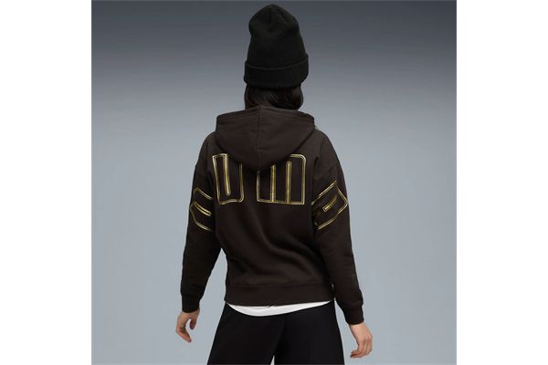 Felpa con cappuccio Puma MAXIMAL METALLIC Hoodie donna PUMA | Felpe | 63446101