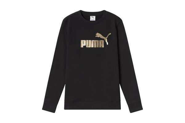 Felpa Puma Essential Textured Logo donna PUMA | Felpe | 69219701