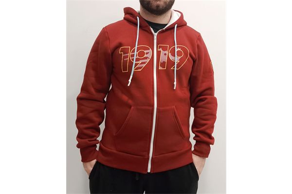 Felpa Full Zip Salernitana SALERNITANA | Abbigliamento Squadre Calcio | FELPAFZIPGRANATA