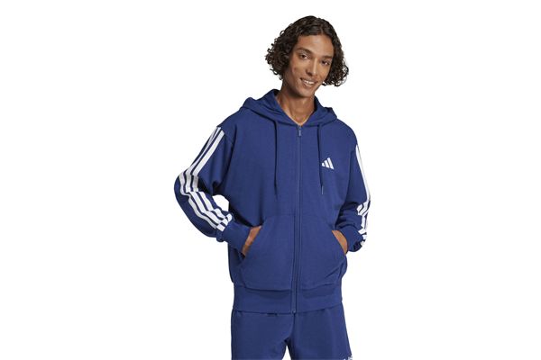 Felpa con cappuccio Adidas Essentials 3-Stripes French Terry Full-Zip ADIDAS | Felpe | JE6341-