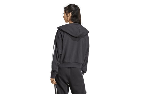 Felpa Adidas con cappuccio Essentials 3-Stripes French Terry Quarter-Zip donna ADIDAS | Felpe | JN1956-