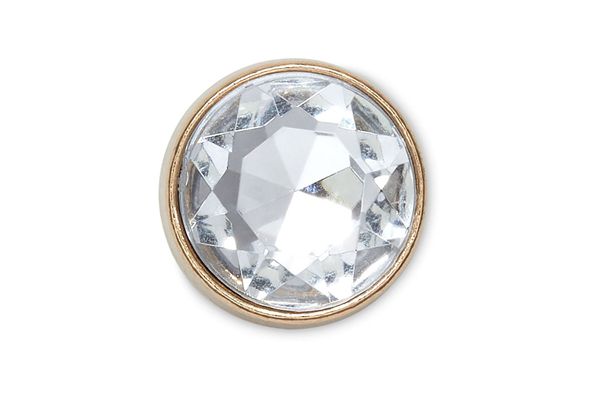 Jibbitz Charms per Sabot Gold Clear Gem CROCS | Jibbitz | 3621-