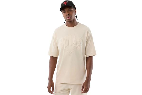 T-Shirt Oversized Chicago Bulls  NBA Core Plus New Era Light Beige NEW ERA | Maglie | 60856197LTC
