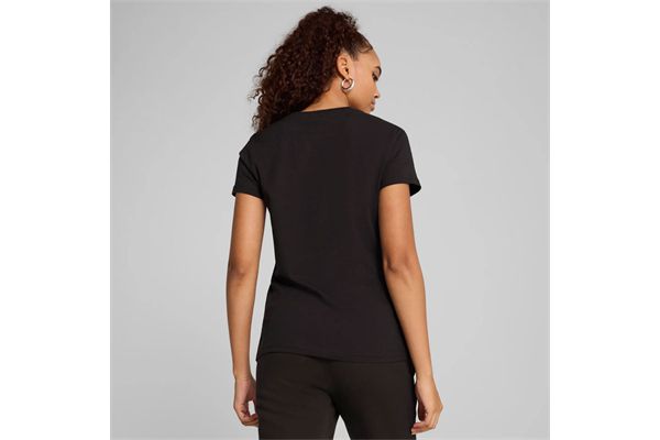 T-shirt Puma con logo ESSENTIALS No. 1 da donna PUMA | Maglie | 68237001