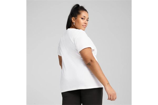 T-shirt Puma con logo ESSENTIALS No. 1 da donna PUMA | Maglie | 68237002
