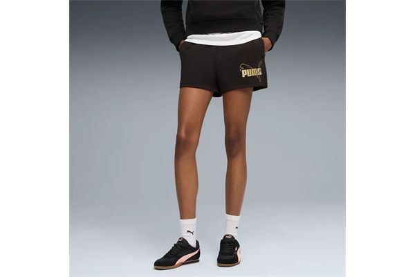 Pantaloncino Puma Essentials Logo Lab Metallic donna PUMA | Pantaloncini | 69182601