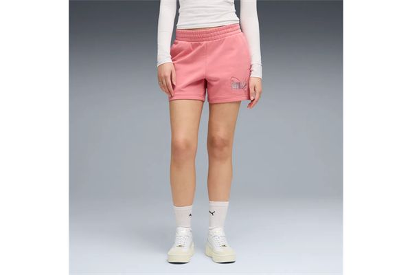 Pantaloncino Puma Essentials Logo Lab Metallic donna PUMA | Pantaloncini | 69182625