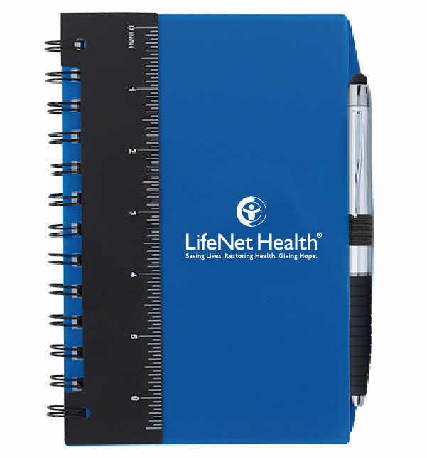 5" x 7" Ruler Notebook with Pen